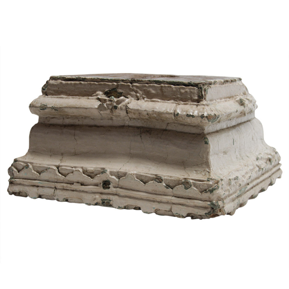 Cream Architectural Candle Holder