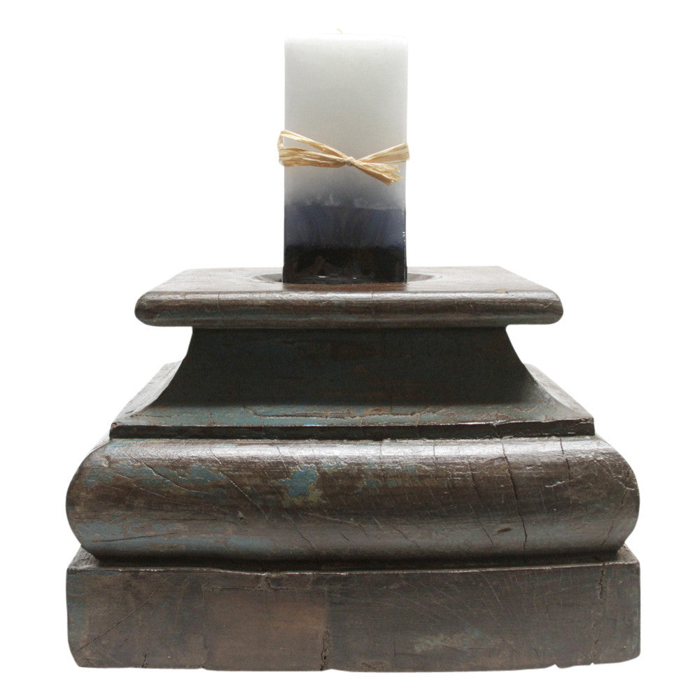 Faded Architectural Candle Holder