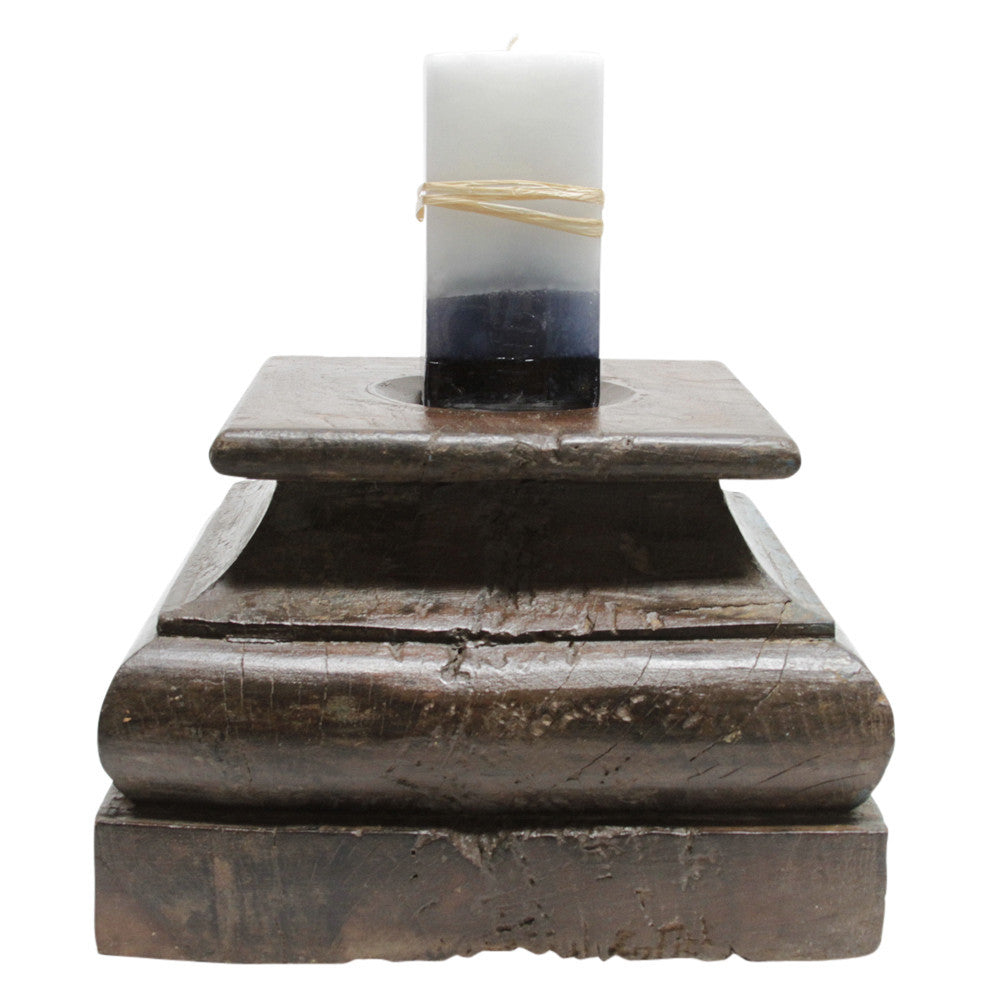 Faded Architectural Candle Holder
