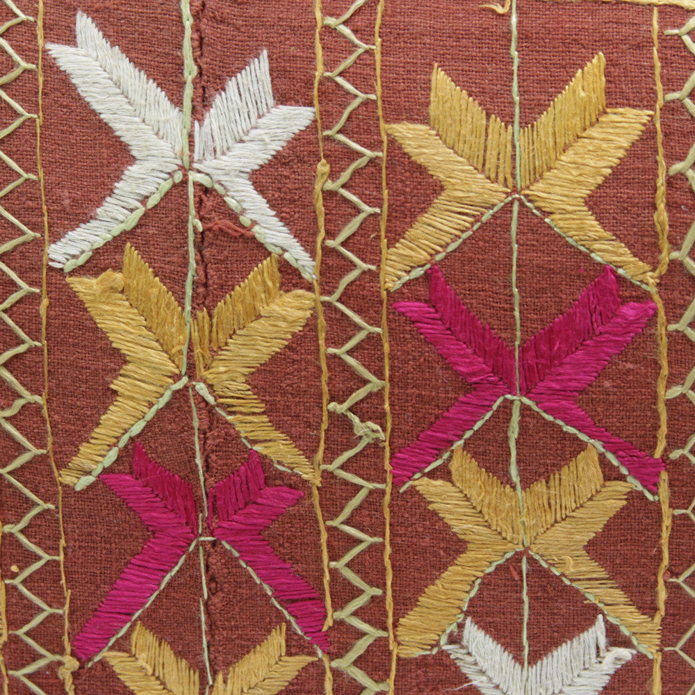 Bagh Phulkari Pillow (Lumbar)