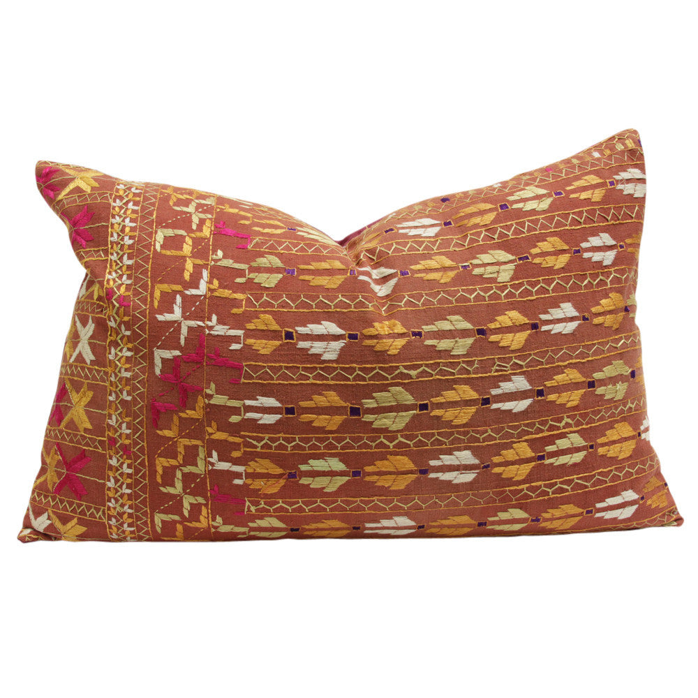 Bagh Phulkari Pillow (Lumbar)