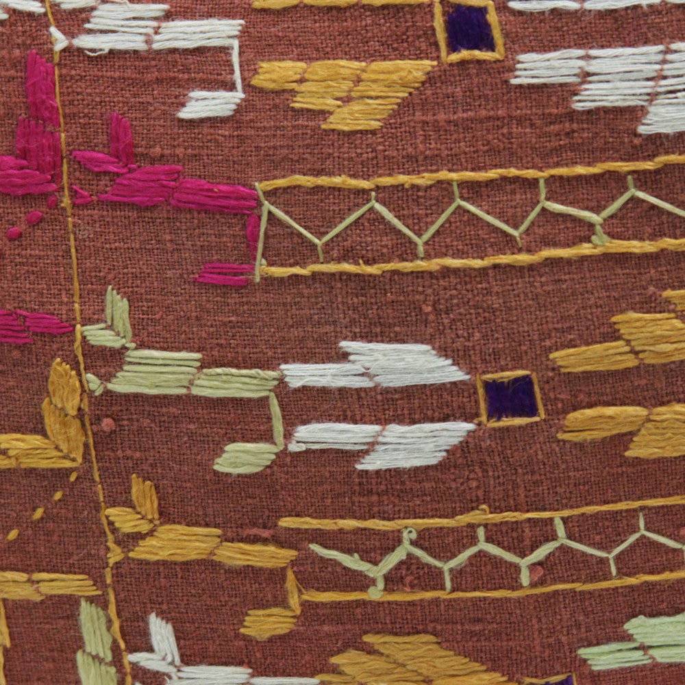 Bagh Phulkari Pillow (Lumbar)