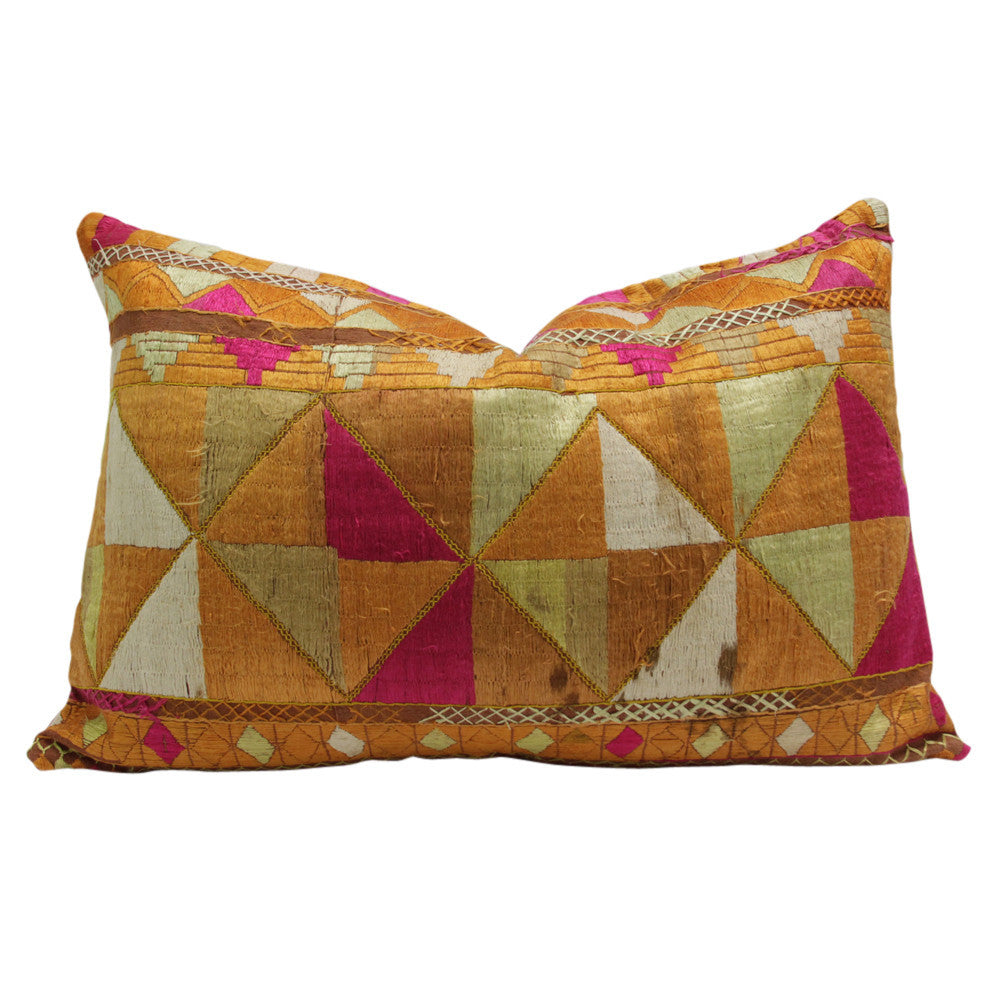 Bagh Phulkari Pillow (Lumbar)