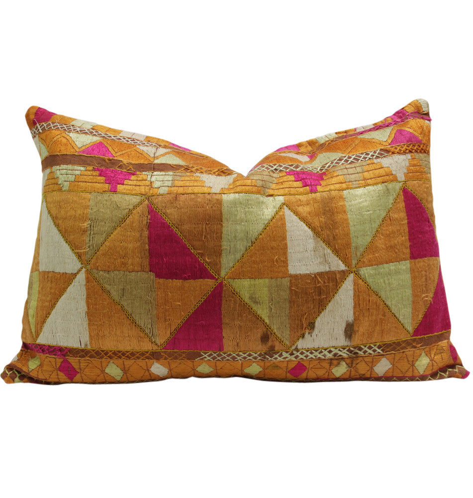 Bagh Phulkari Pillow (Lumbar)