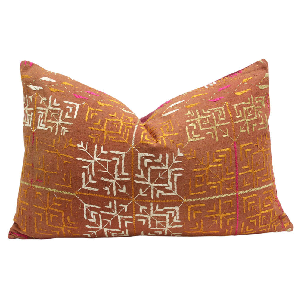 Bagh Phulkari Pillow (Lumbar)