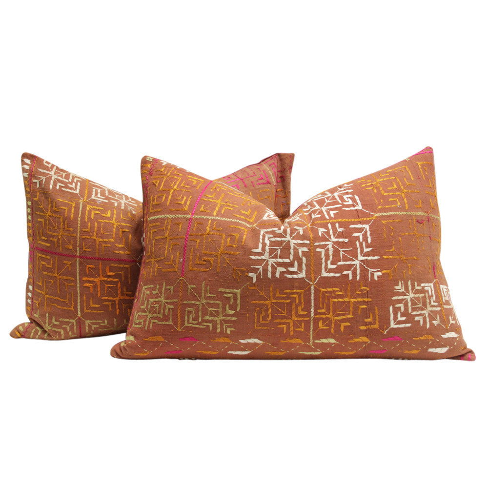 Bagh Phulkari Pillow (Lumbar)