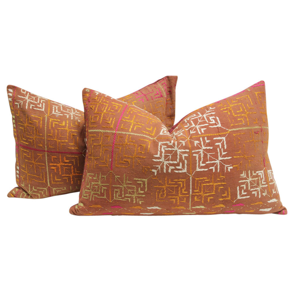 Bagh Phulkari Pillow (Lumbar)