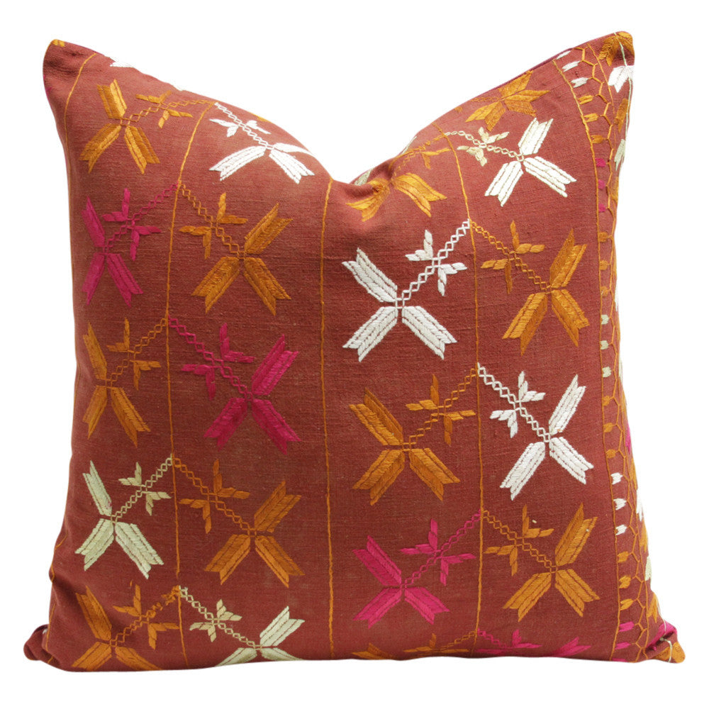 Bagh Phulkari Pillow (square)
