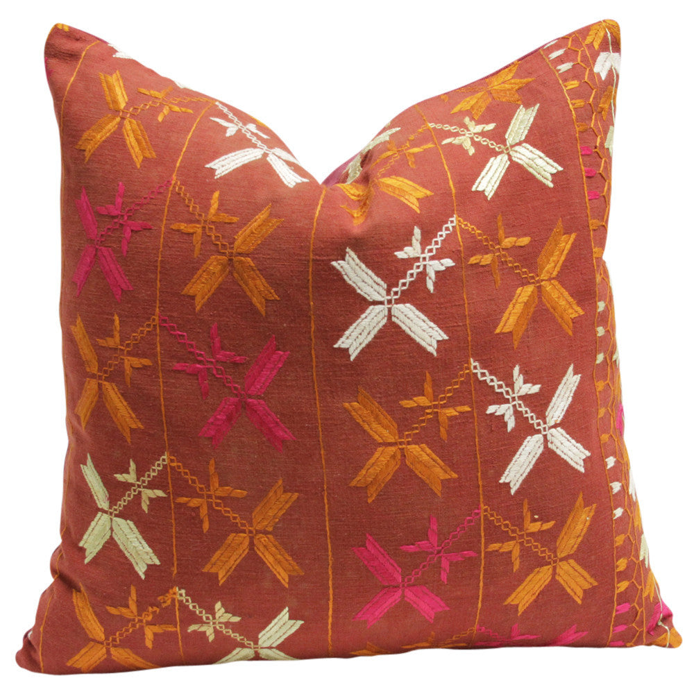 Bagh Phulkari Pillow (square)