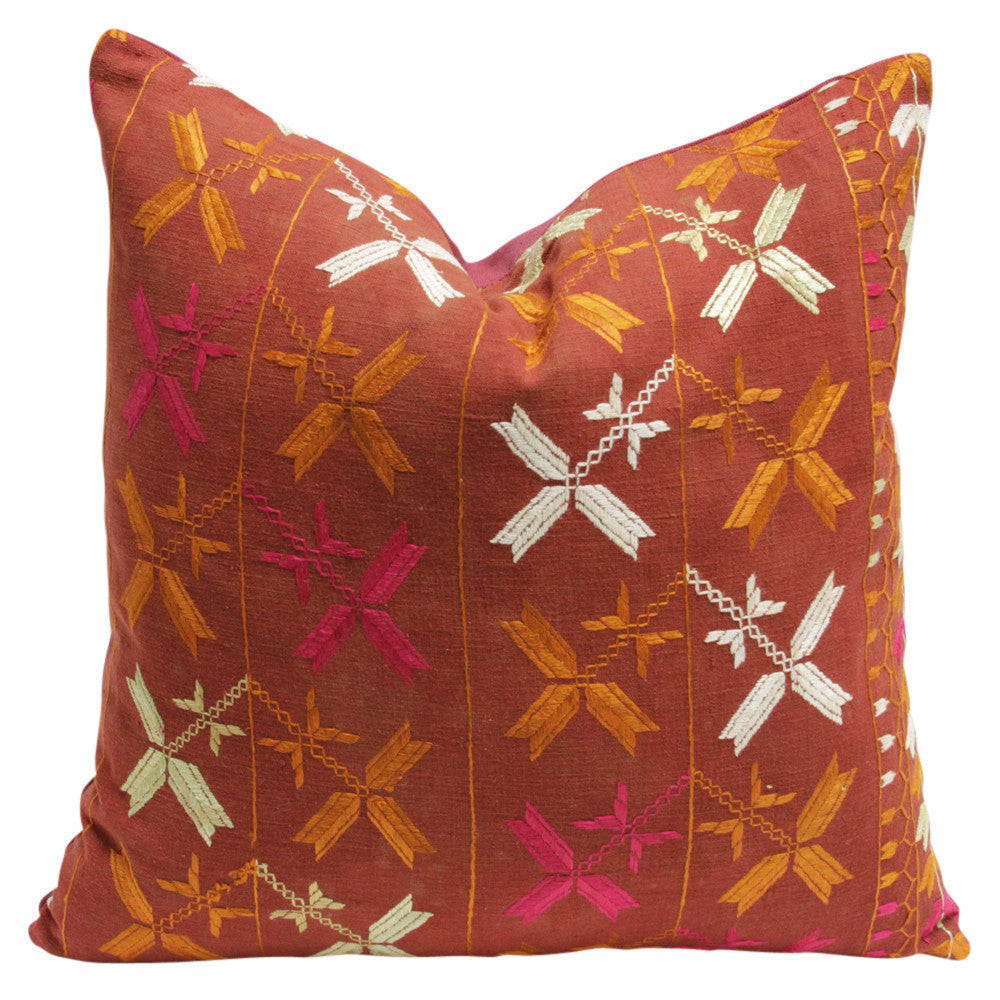 Bagh Phulkari Pillow (square)