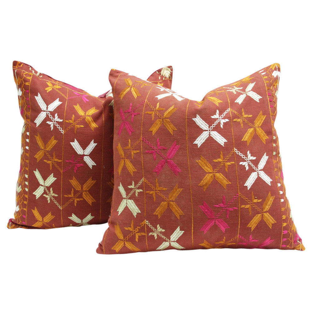 Bagh Phulkari Pillow (square)