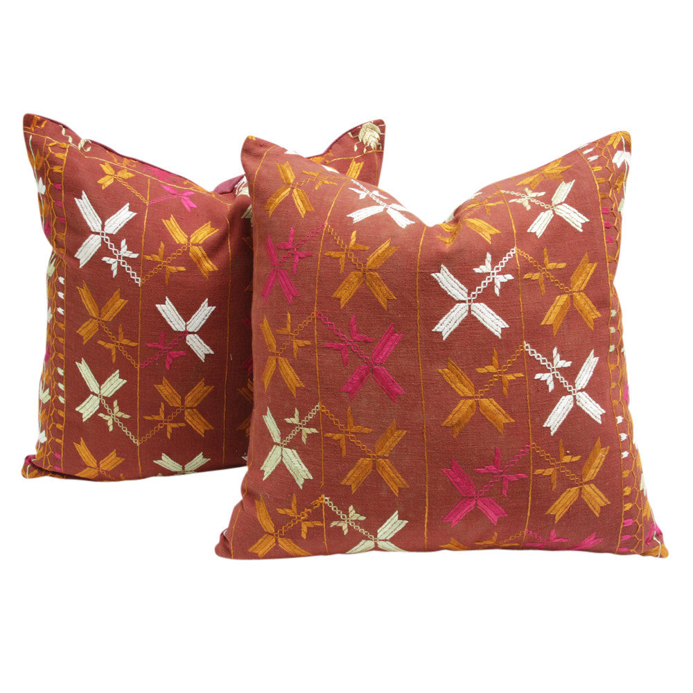 Bagh Phulkari Pillow (square)