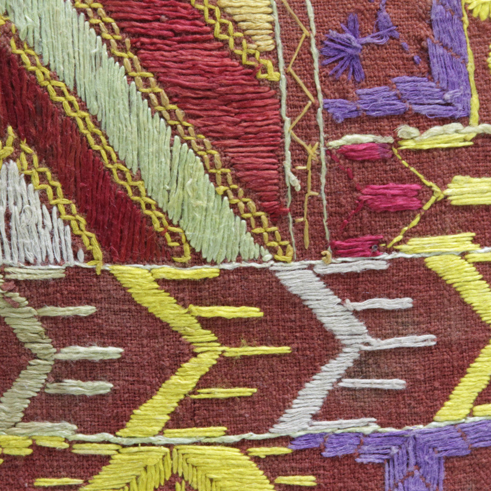 Bagh Phulkari Pillow (square)