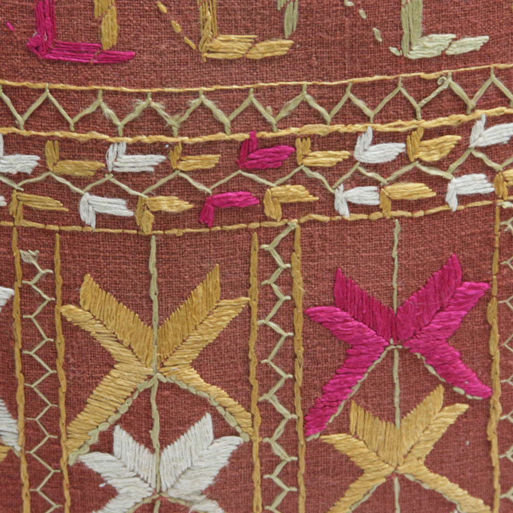 Bagh Phulkari Pillow (square)