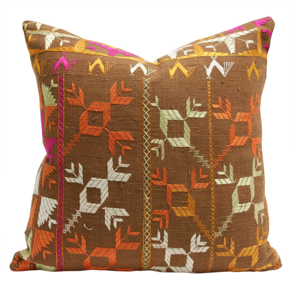 Bagh Phulkari Pillow (square)