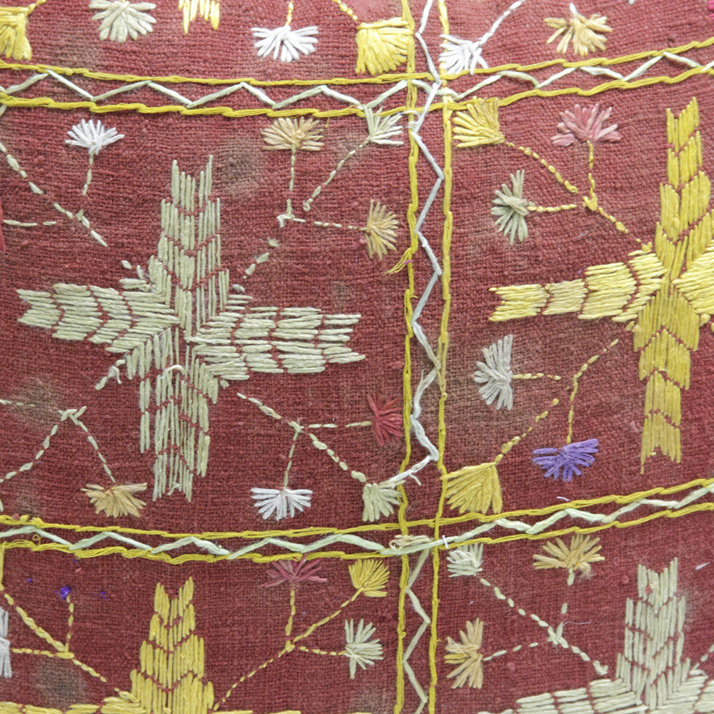 Bagh Phulkari Pillow (square)