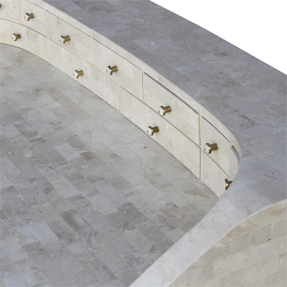 Elegant Marble Vanity Writing Table