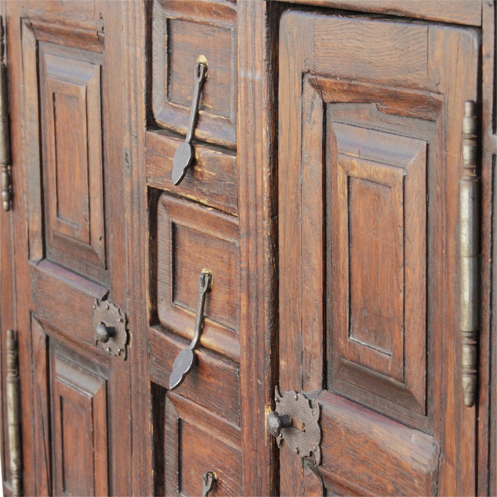 Antique Spanish Vargueno Cabinet On Stand