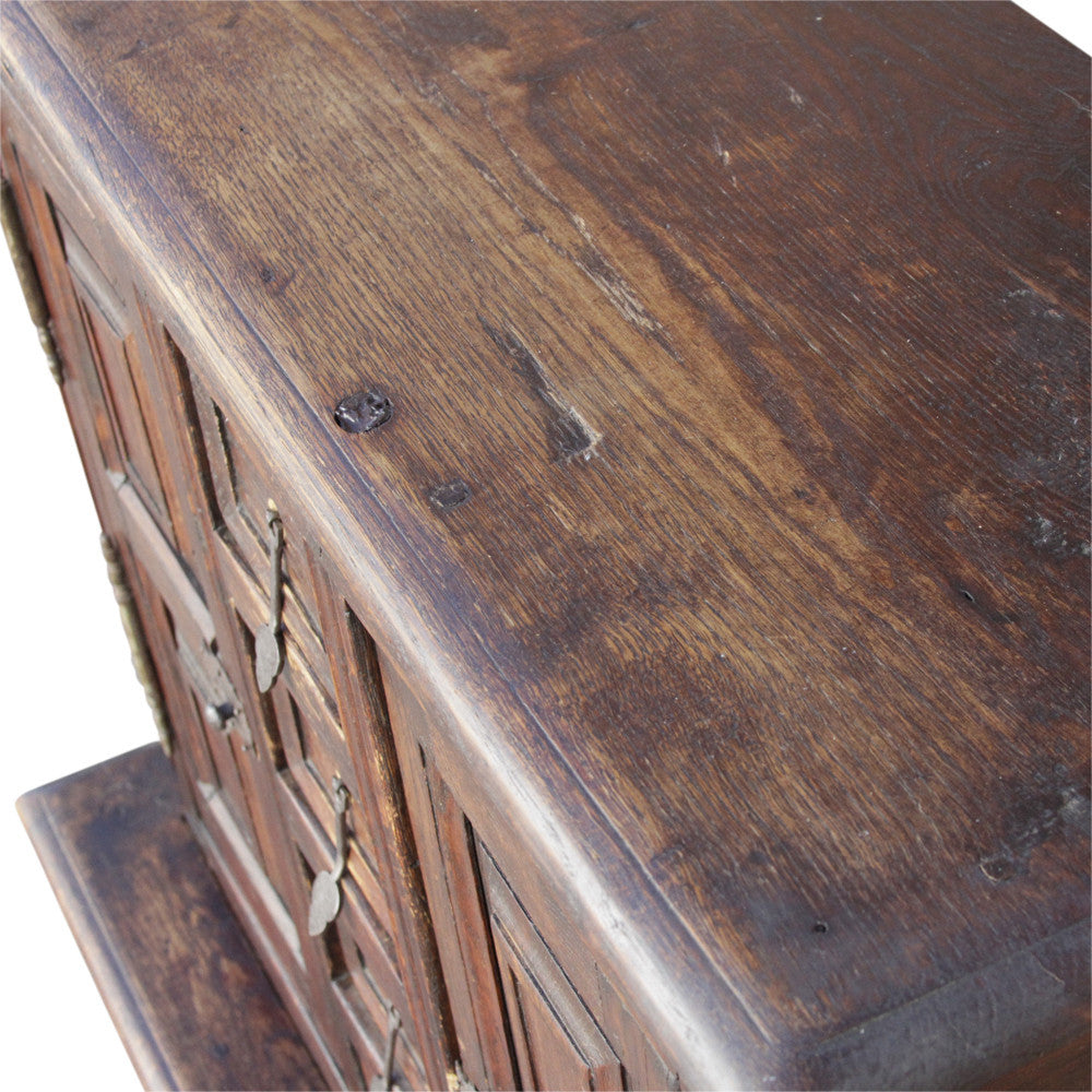 Antique Spanish Vargueno Cabinet On Stand