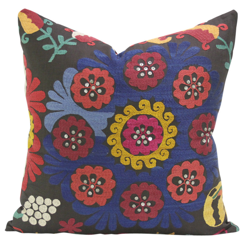 Manipura Suzani Square Pillow