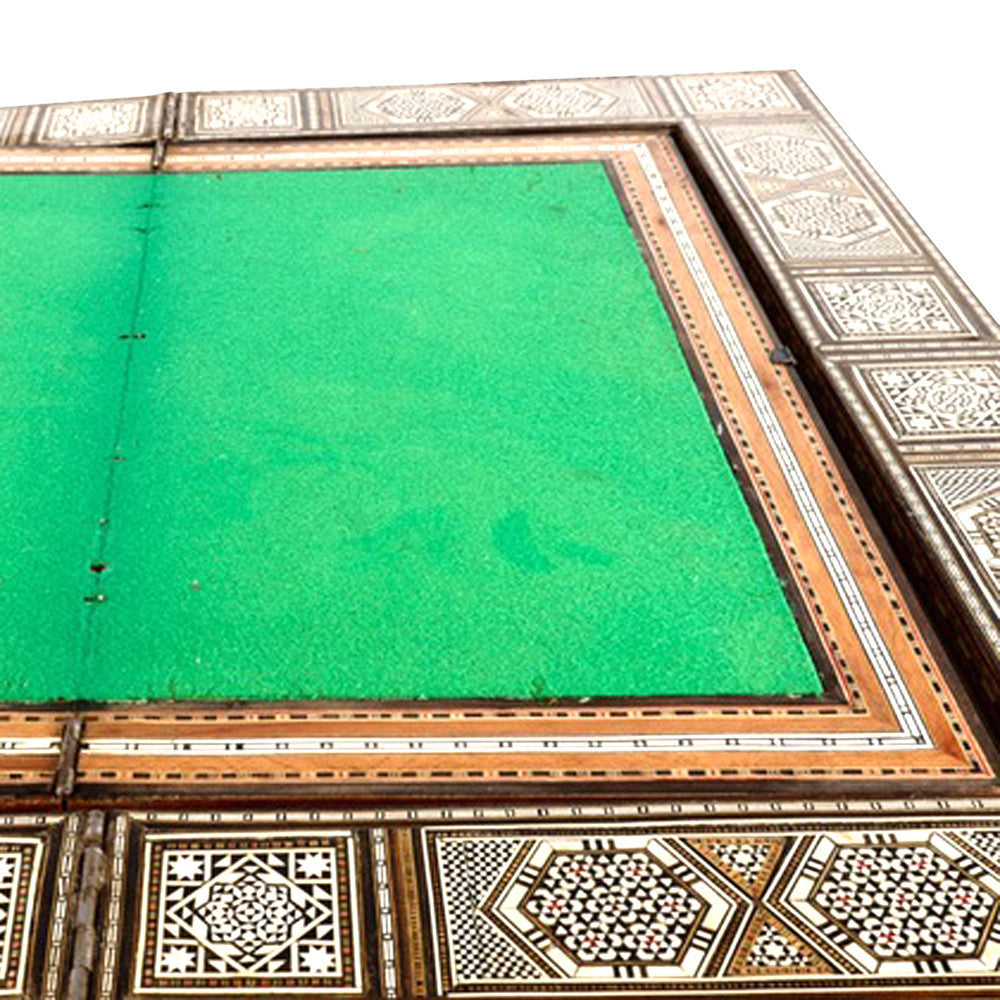 Mid 20th Century Syrian Parquetry Game Table