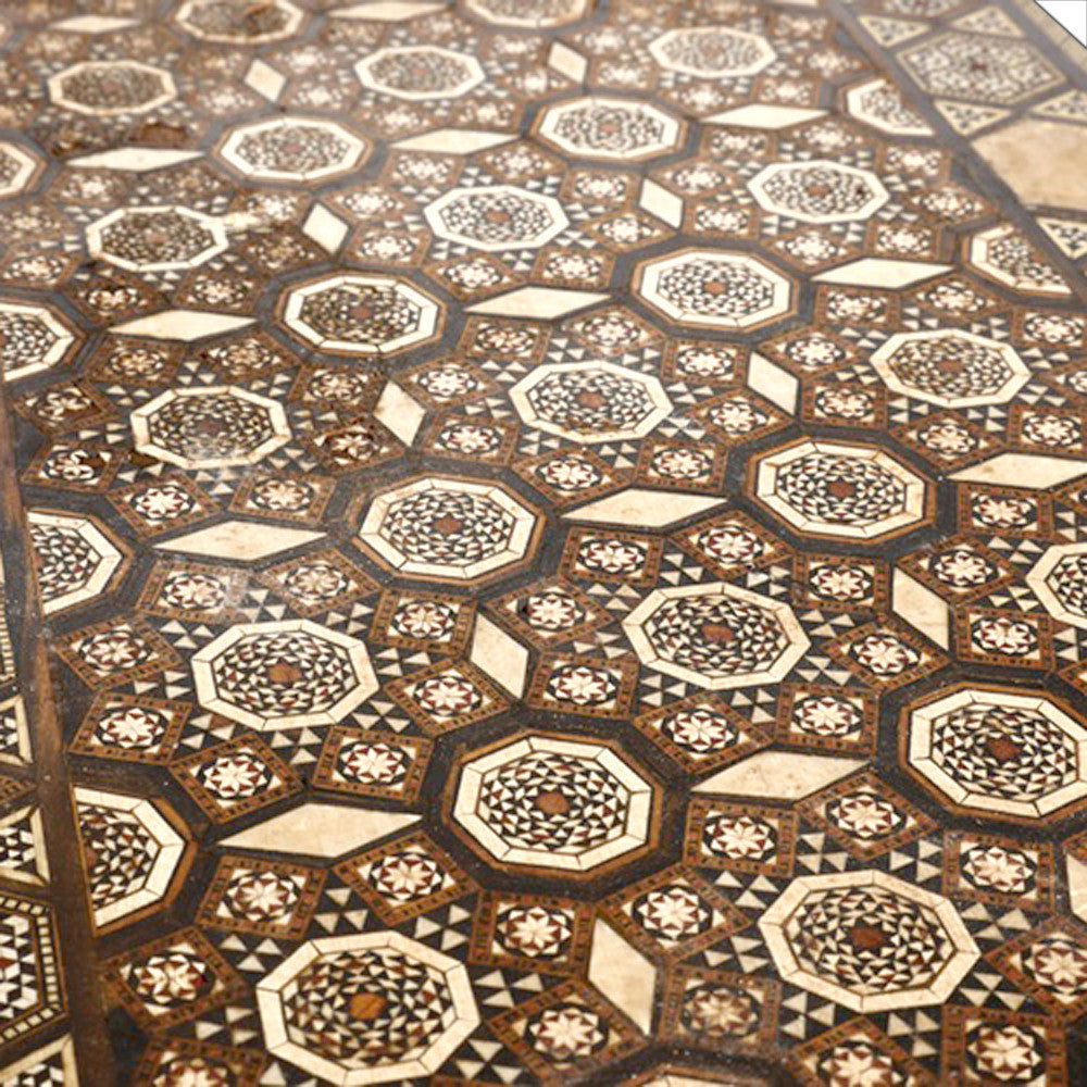 Mid 20th Century Syrian Parquetry Game Table