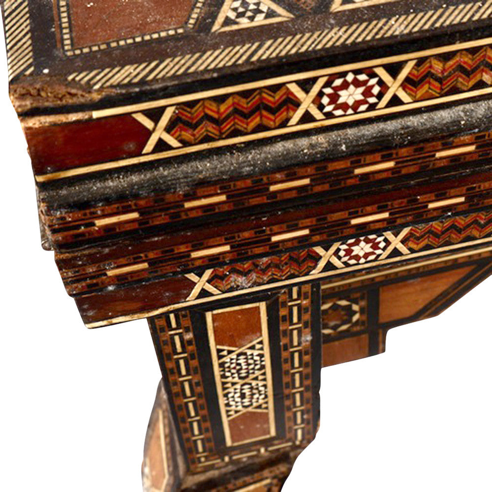 Mid 20th Century Syrian Parquetry Game Table