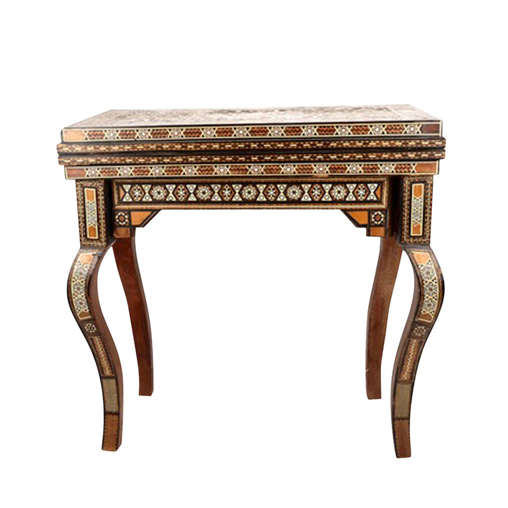 Mid 20th Century Syrian Parquetry Game Table
