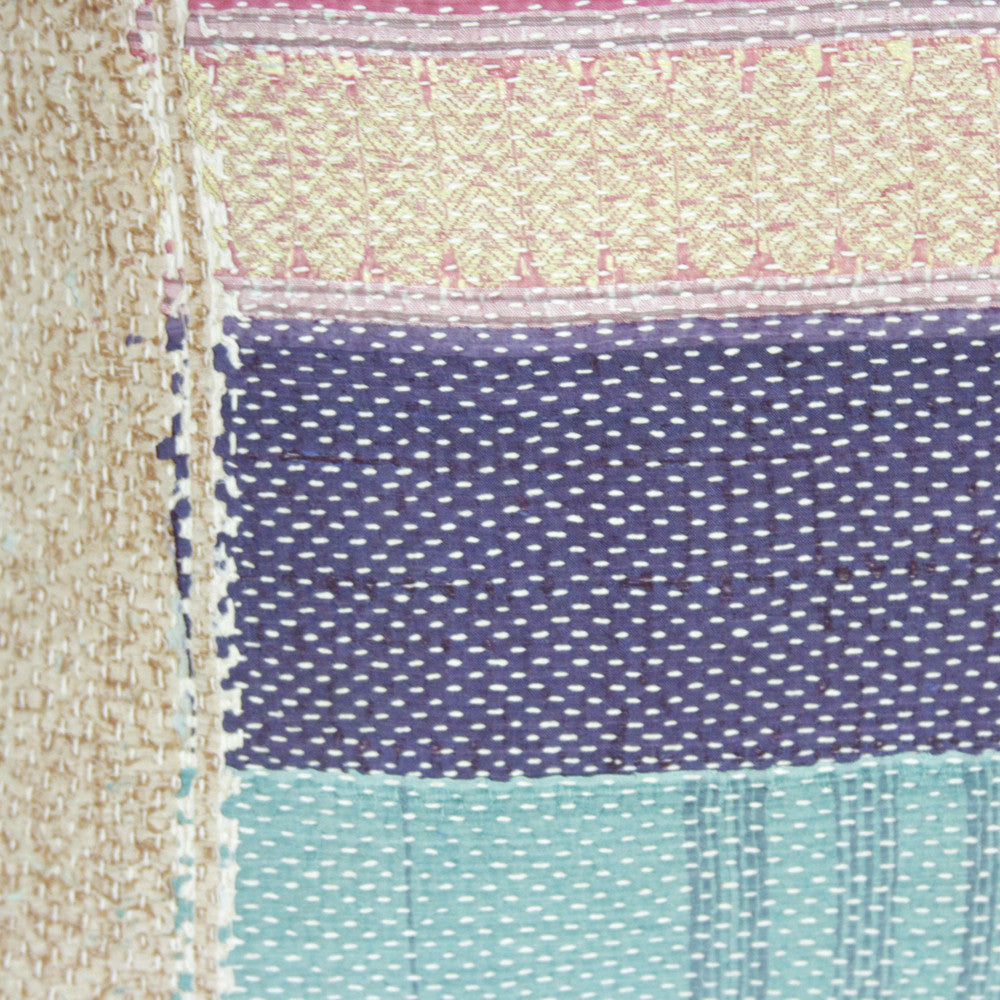 Multicolor Bengal Kantha Pillow