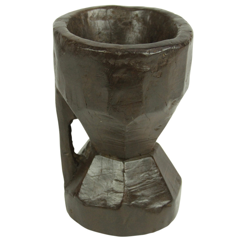 Naga Kharal Teak Grinder Pot