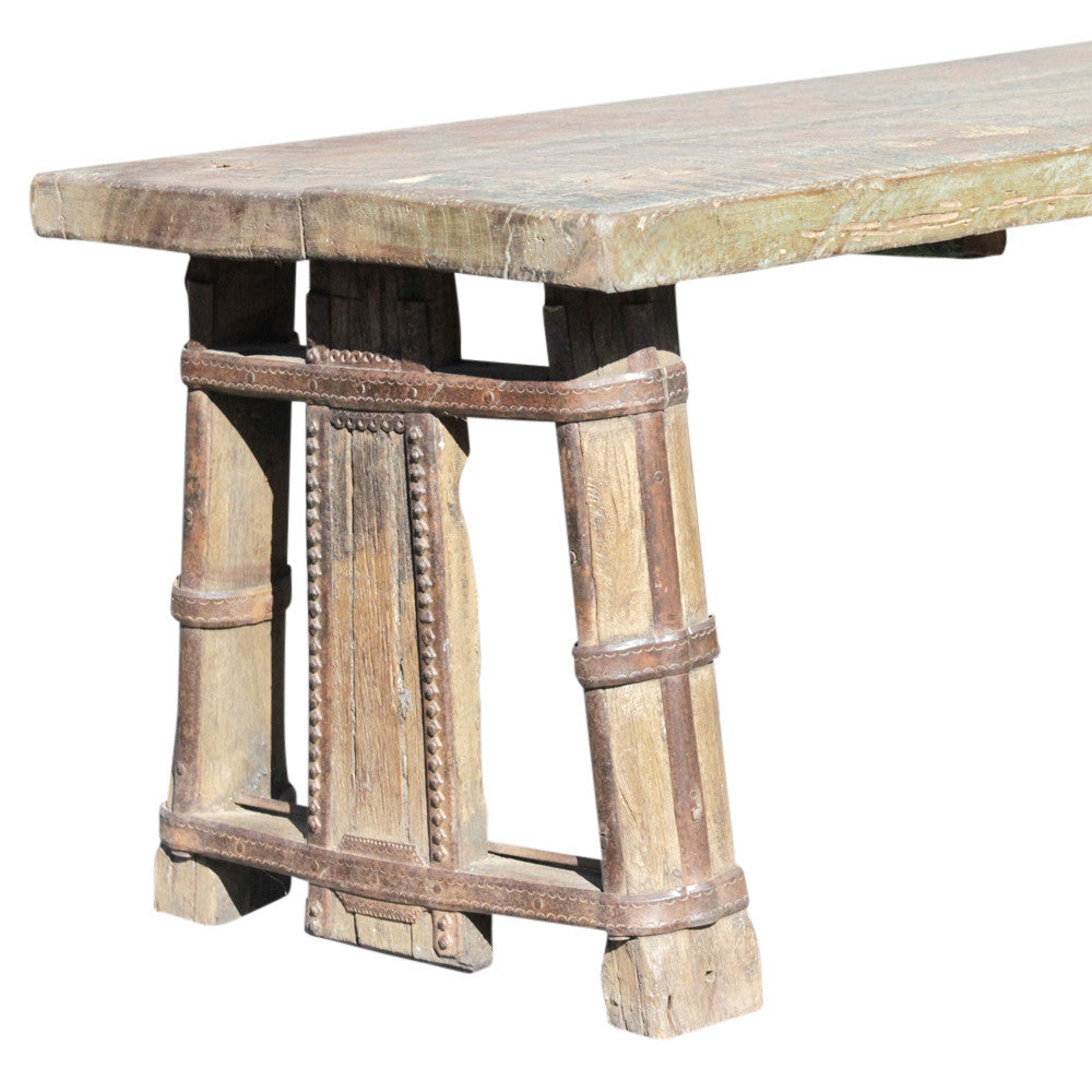 Painted Oxcart Table