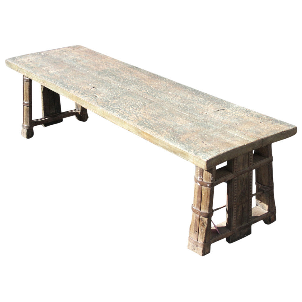 Painted Oxcart Table