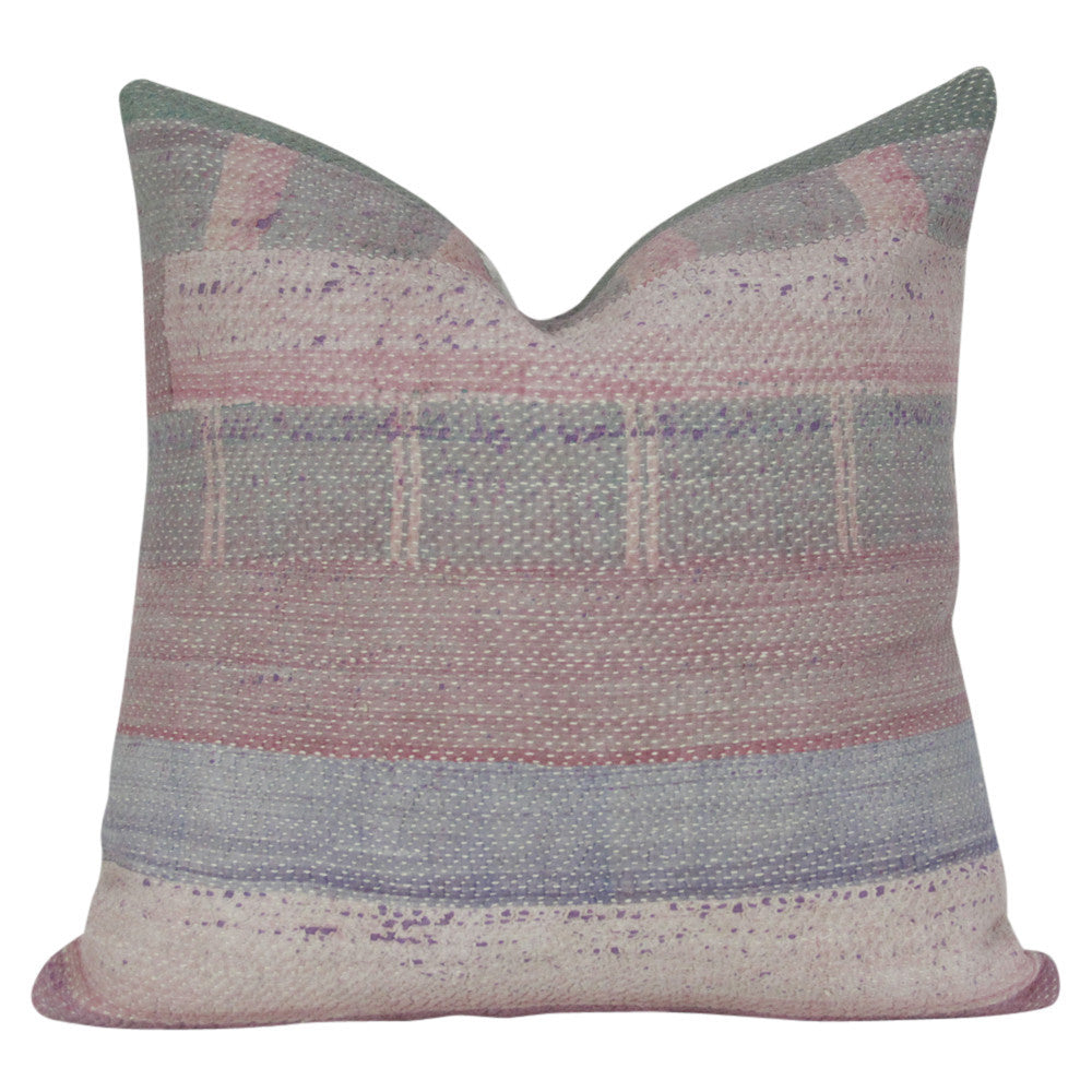 Pastel Bengal Kantha Pillow