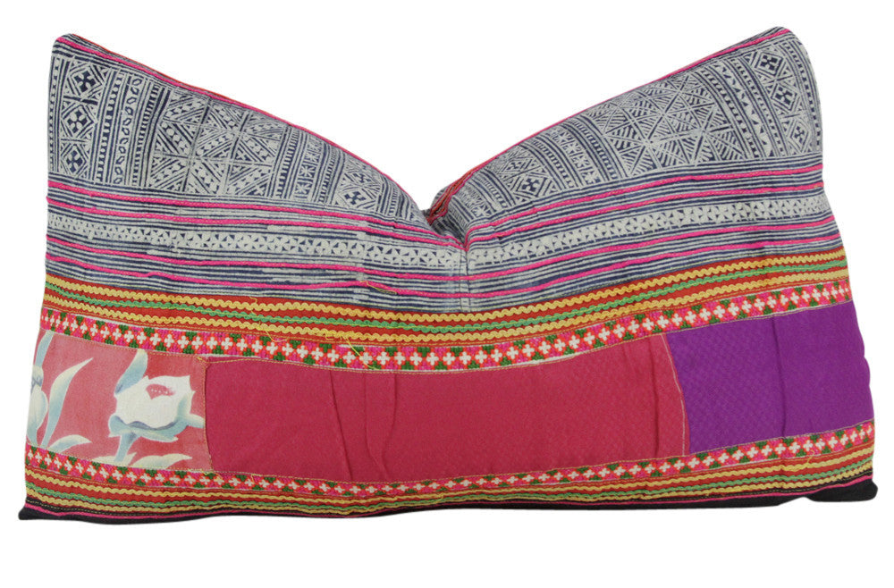 Patterned Hmong Hill Tribe Pillow