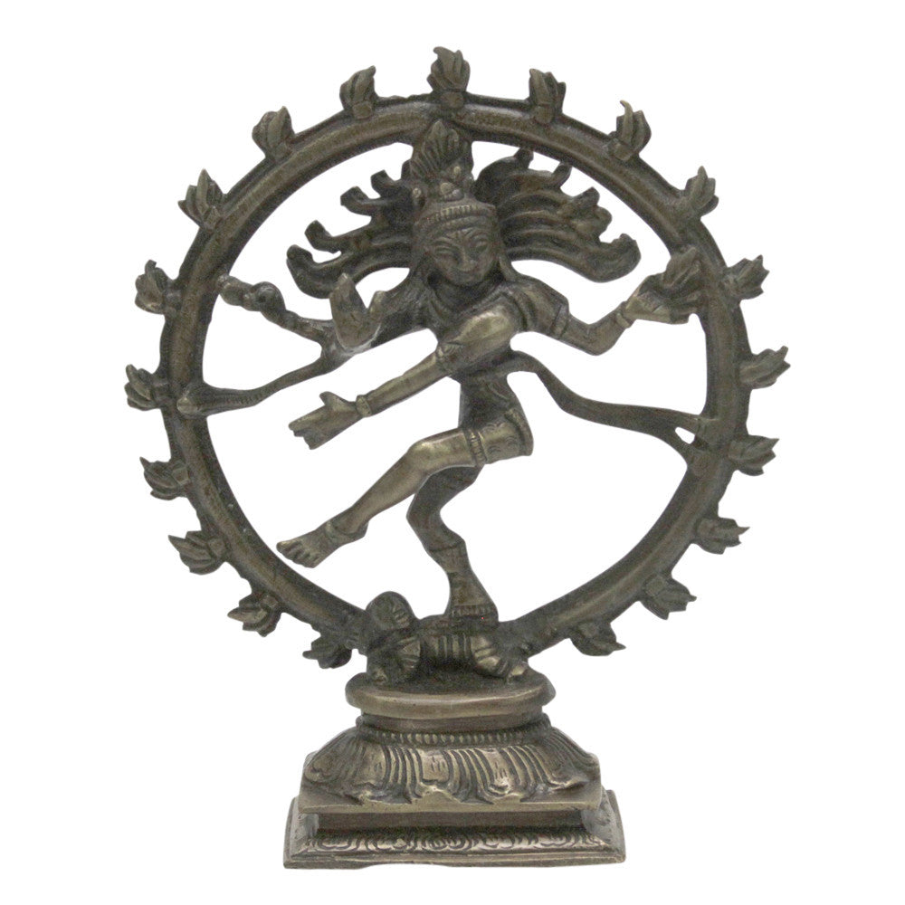 Petite Aged Brass Nataraja