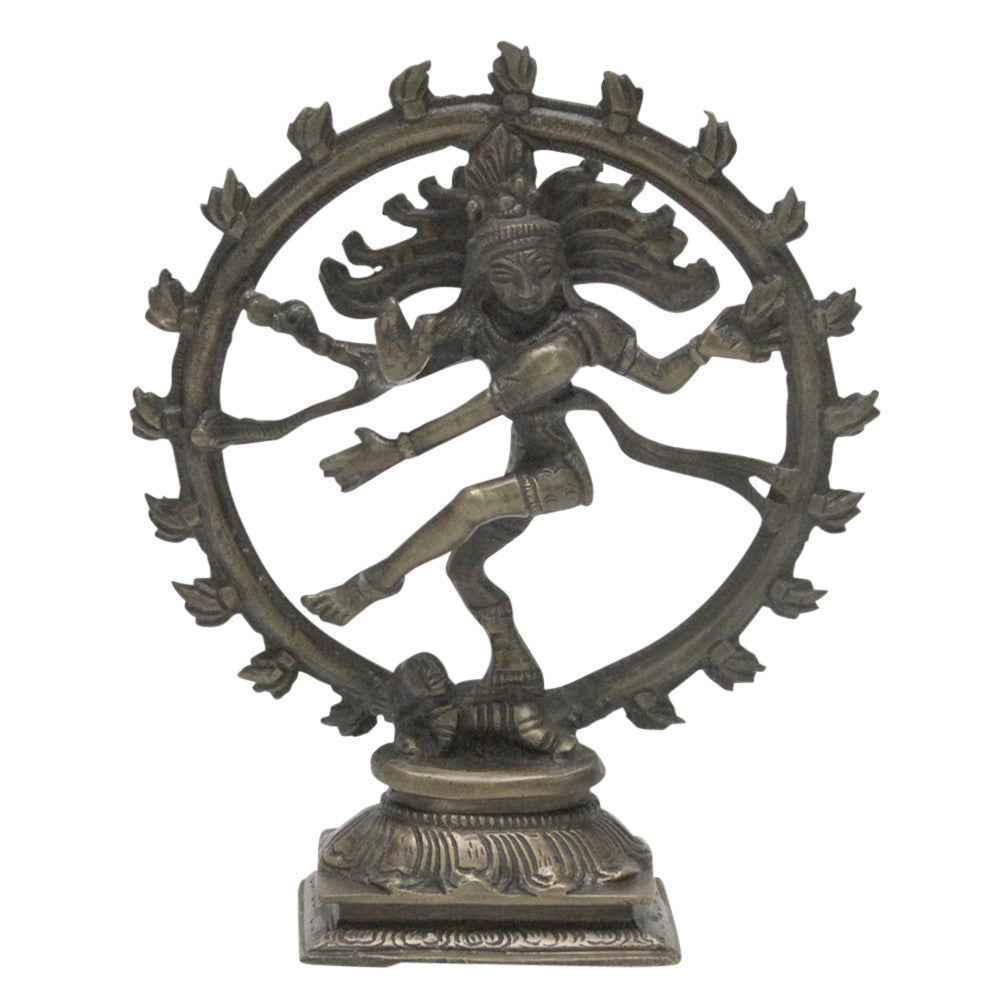 Petite Aged Brass Nataraja