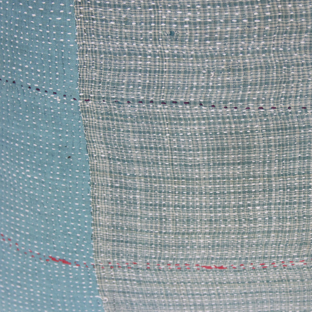 Pistachio Bengal Kantha Pillow