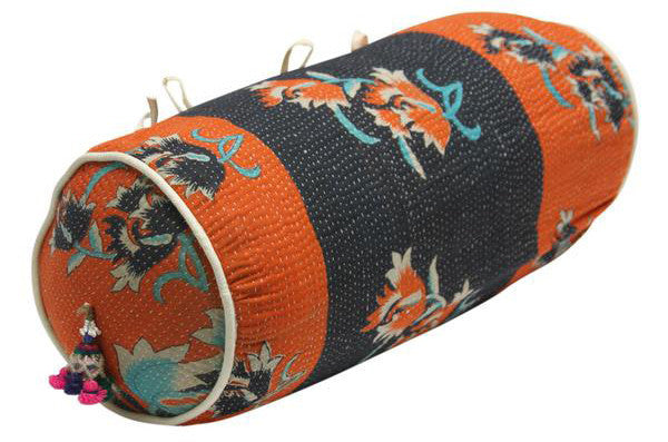 Pushpa Kantha Bolster Pillow