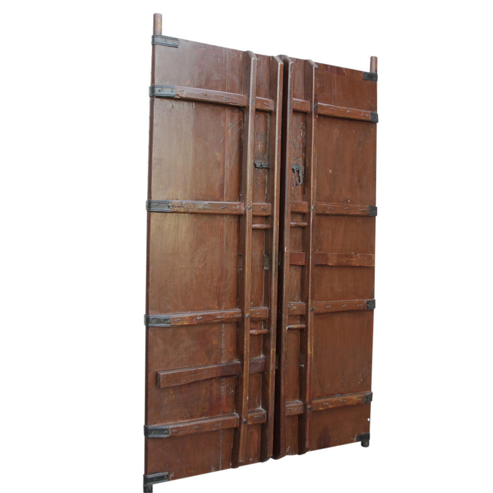 Red Lacquer Chinese Gate Doors