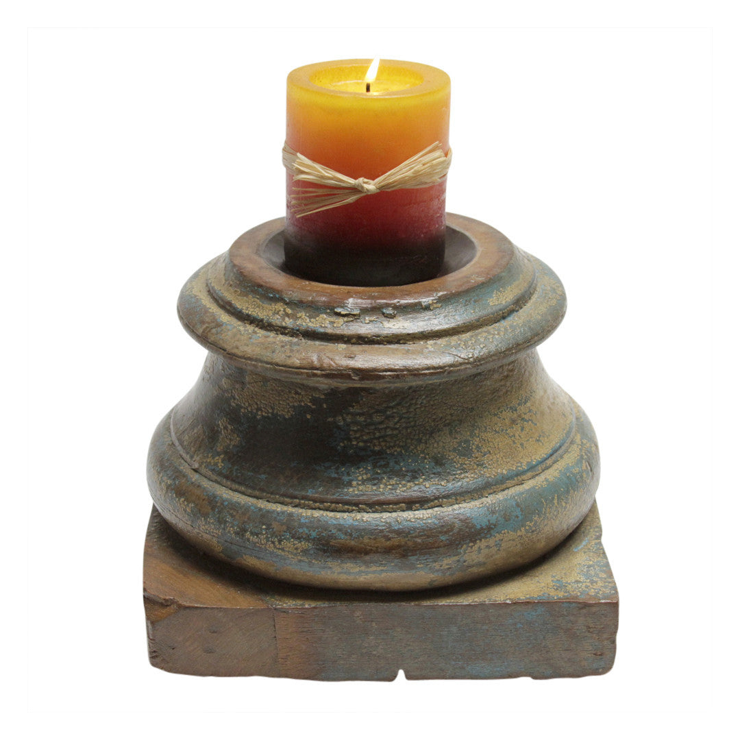 Round Architectural Candle Holder