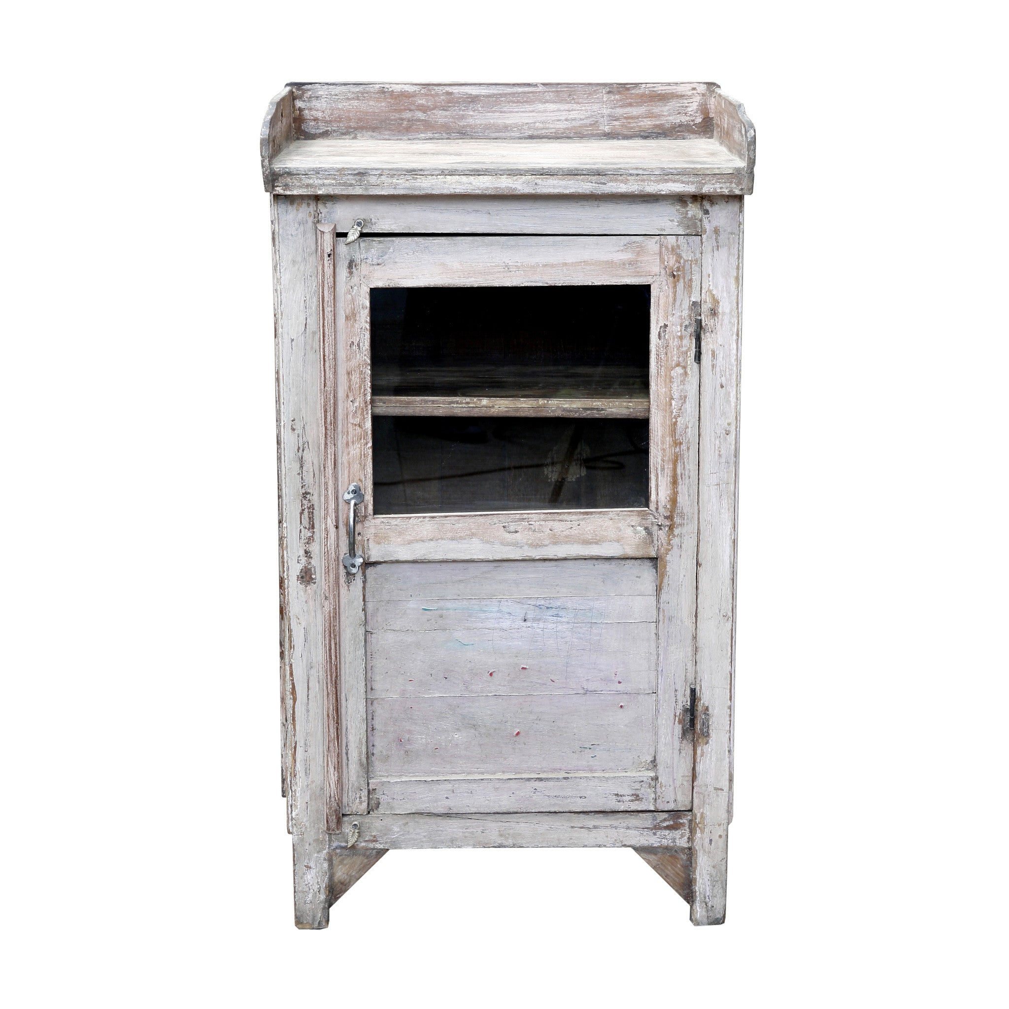 Petite White Painted Cabinet
