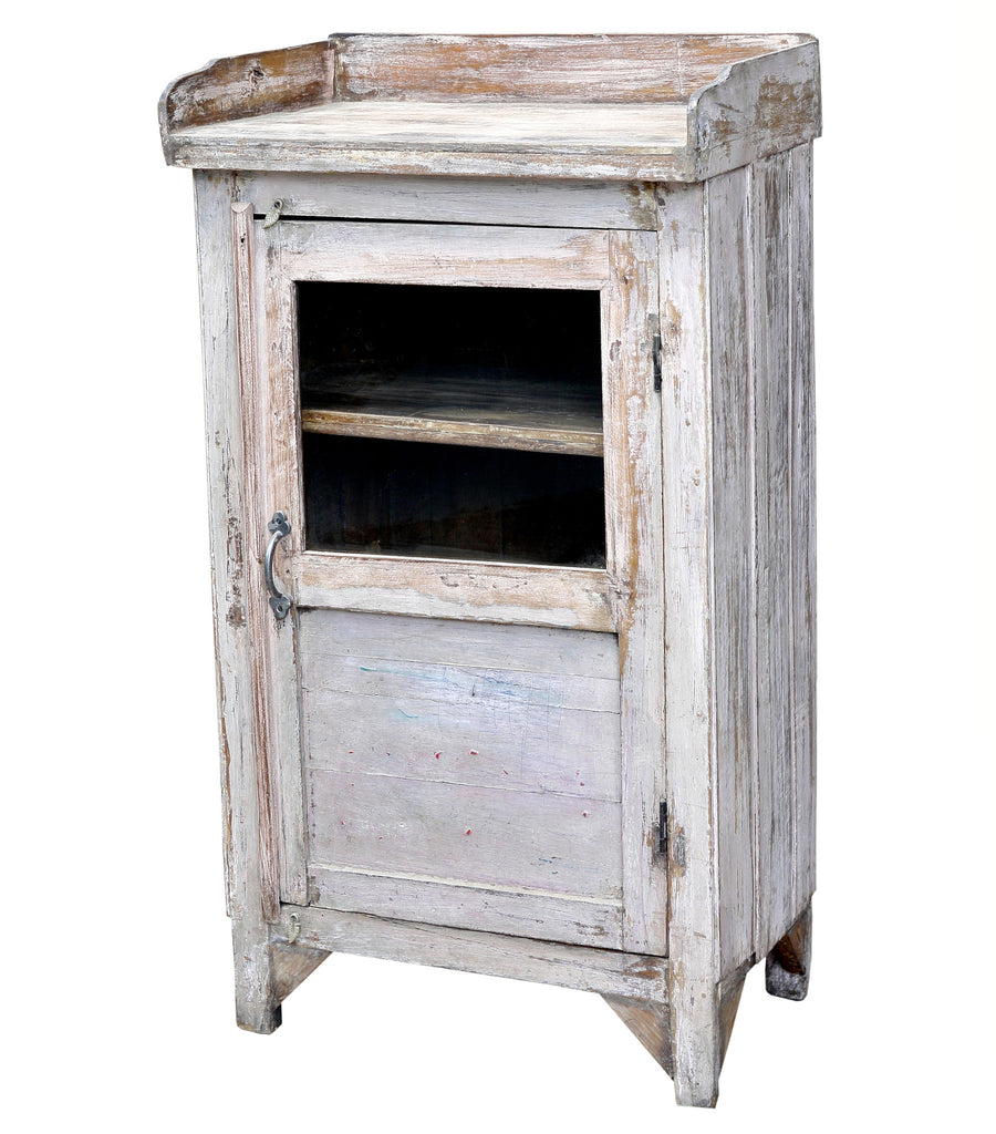 Petite White Painted Cabinet