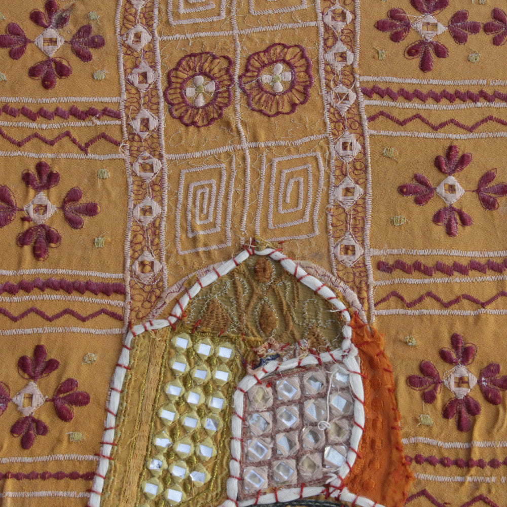 Tapestry Upholstered Ottoman