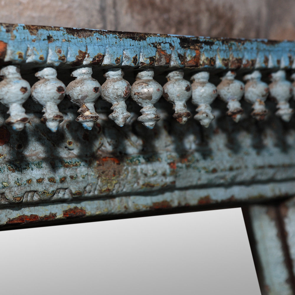Turquoise Spindle Mirror