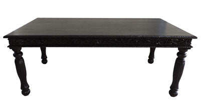 Ebony Anglo Indian Bikaner Dining Table