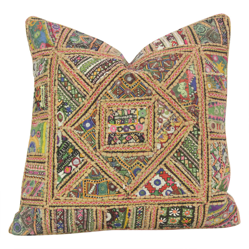 Patchwork Jaislmer Pillow