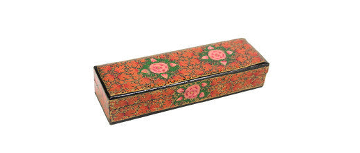 Blooming Kashmiri Painted Pencil Box II