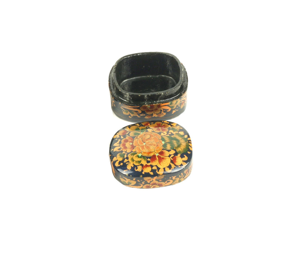Phulkari Hand Painted Kashmiri Jewelry Box