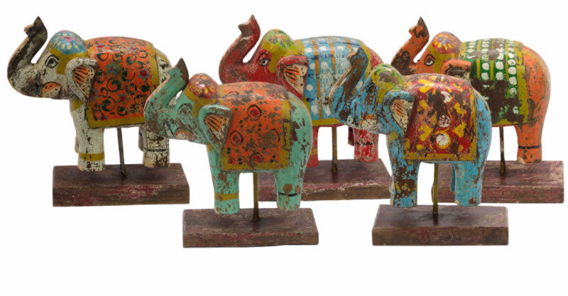 Petite Elephants On Stands
