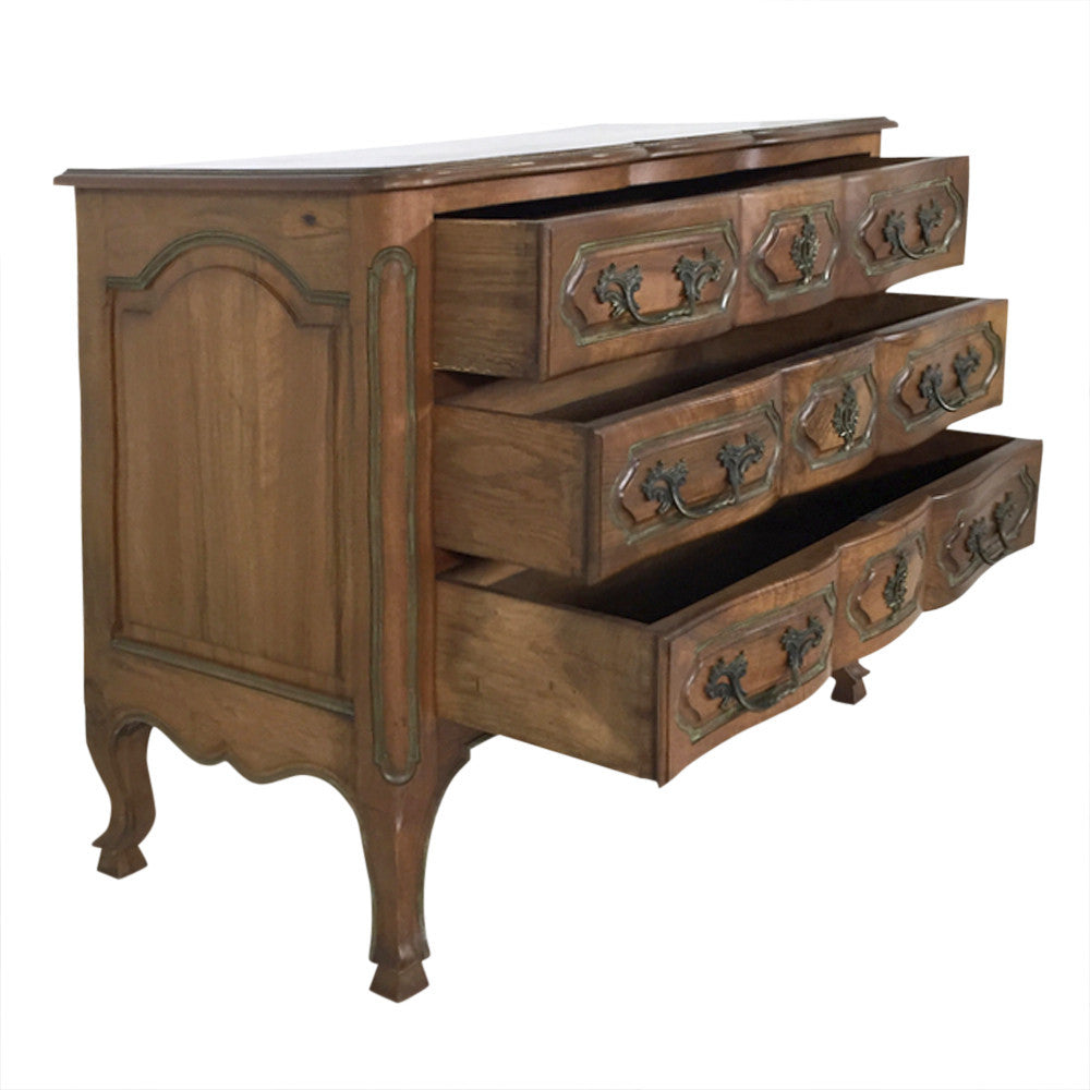 French Louis XV Style Walnut Dresser